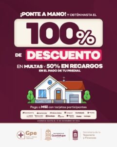 Aprueba Guadalupe ley de ingresos sin aumento de predial y con incentivos a comercios
